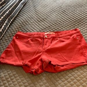 Red Else brand shorts